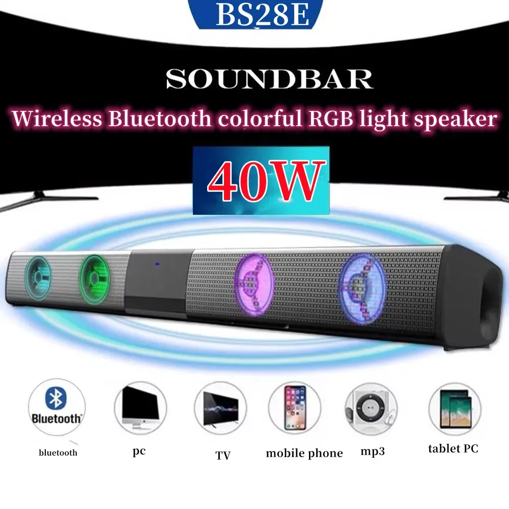 

Беспроводная Bluetooth-колонка с сабвуфером, 40 Вт
