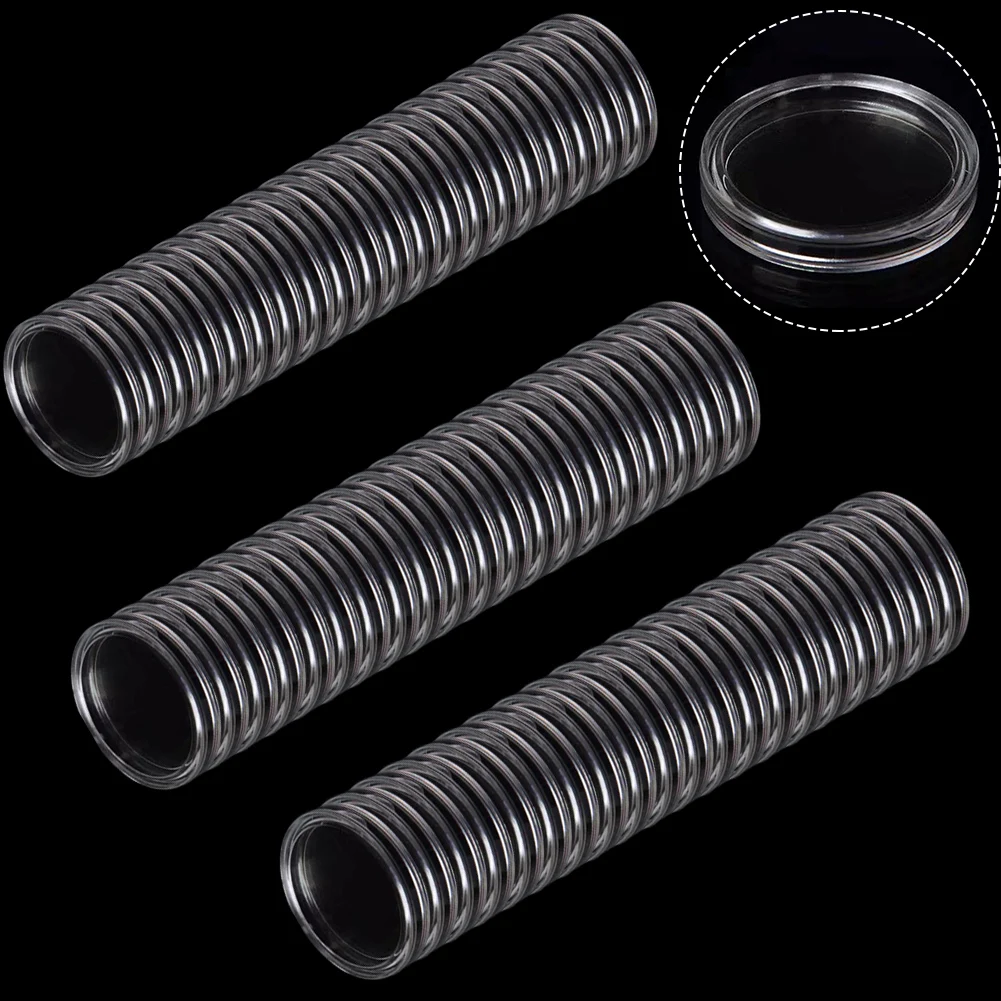 

Brand New Coin Capsules Coin Protection Box Clear Durable High Quality Plastic Home Storage Household Supplies