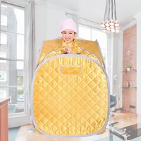 Portable Spa Room Steam Sauna Household Beneficial Full Body Slimming Folding Detox Therapy Steaming Sauna Cabin Single Person 1