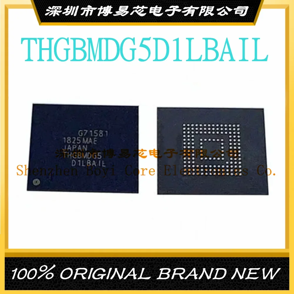 THBMDG5D1LBAIL SMD BGA153 package original and authentic  4GB/EMMC font memory chip new original thgbm5g6a2jbair bga153 emmc 8gb memory chip