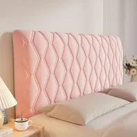 Housse de protection universelle en velours pour tête de lit, épaisse et douce, avec dossier anti-collision 6