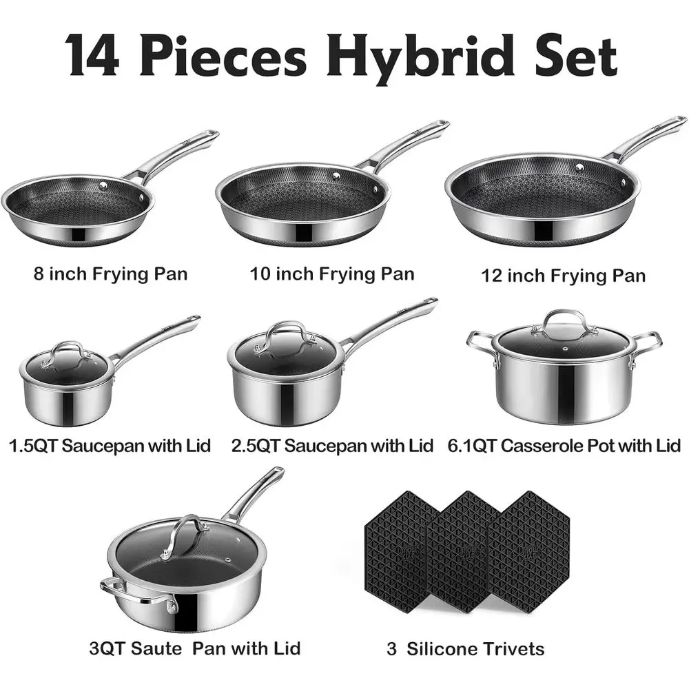 14-Piece Hybrid Cookware Set 4