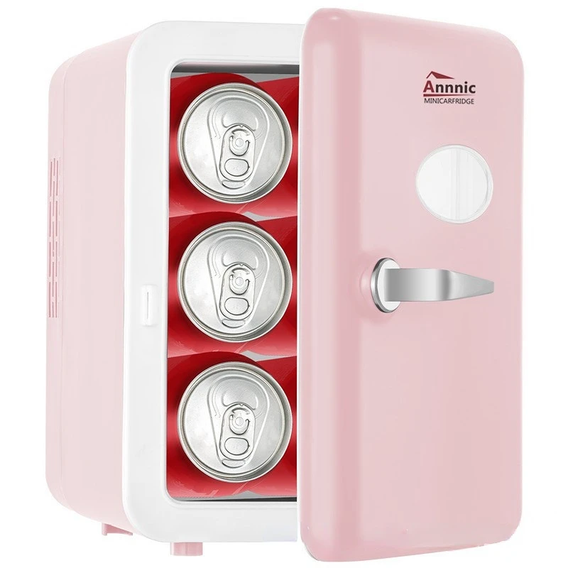 6L Mini Small Refrigerator Cosmetics Breast Milk Refrigerated Dormitory 110V Beauty Refrigerator