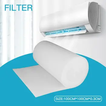 Filtro per Condizionatore d'Aria, Purificatore a Carbone Attivo, Rotolo di Tessuto Pre-Filtro, Tessuto ad Assorbimento Tagliabile per Auto e Barche