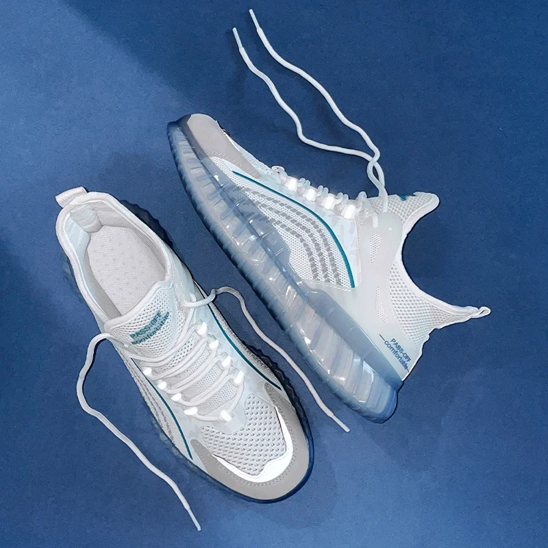 

Men's New Running Sneakers Shoes Black White Casual Fashion Running Leisure Outdoor Spring Sports Man Walking Shoes