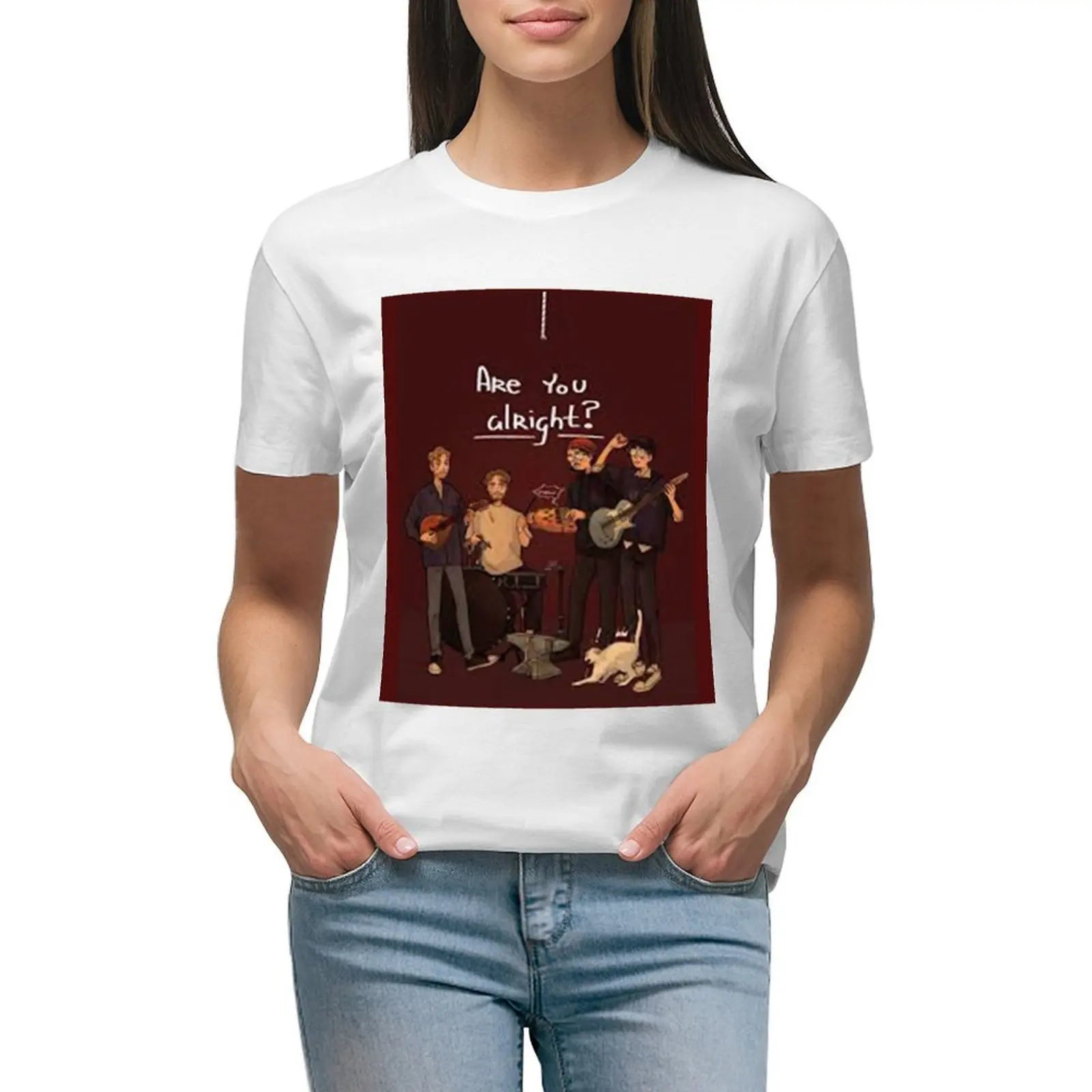 

Женская футболка свободного кроя с принтом Love Joy Are You right