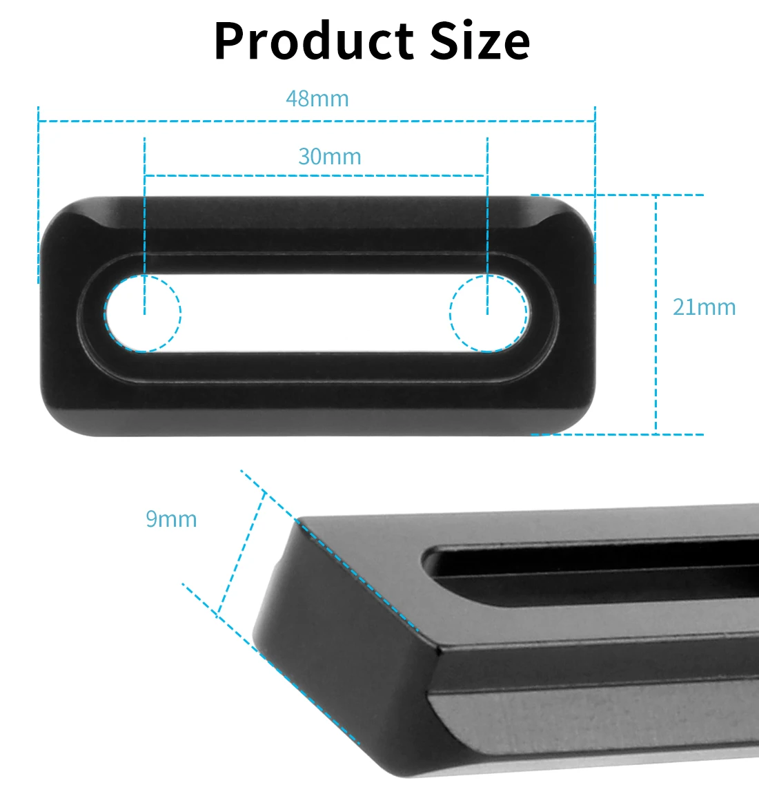 Quick Release Safety Rail w 1/4'' Screws DSLR Camera Rig Mini Quick Release NATO