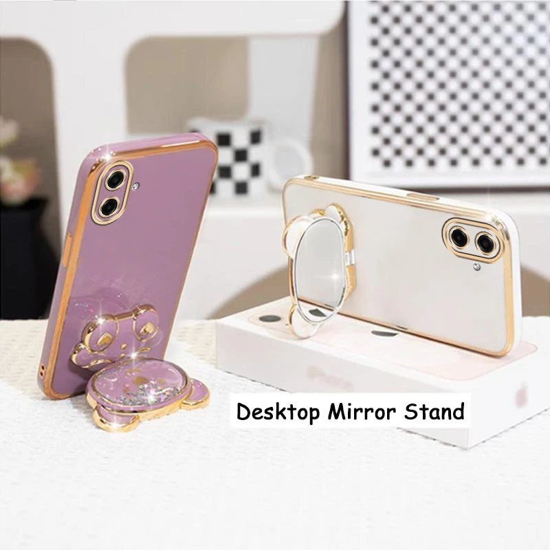 Raccoon Stand Plating Phone Case Cover