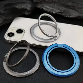 Supporto magnetico per anello per telefono cellulare Staffa per telefono cellulare Cavalletto rimovibile per impugnatura per telefono cellulare per iPhone MagSafe Samsung Xiaomi