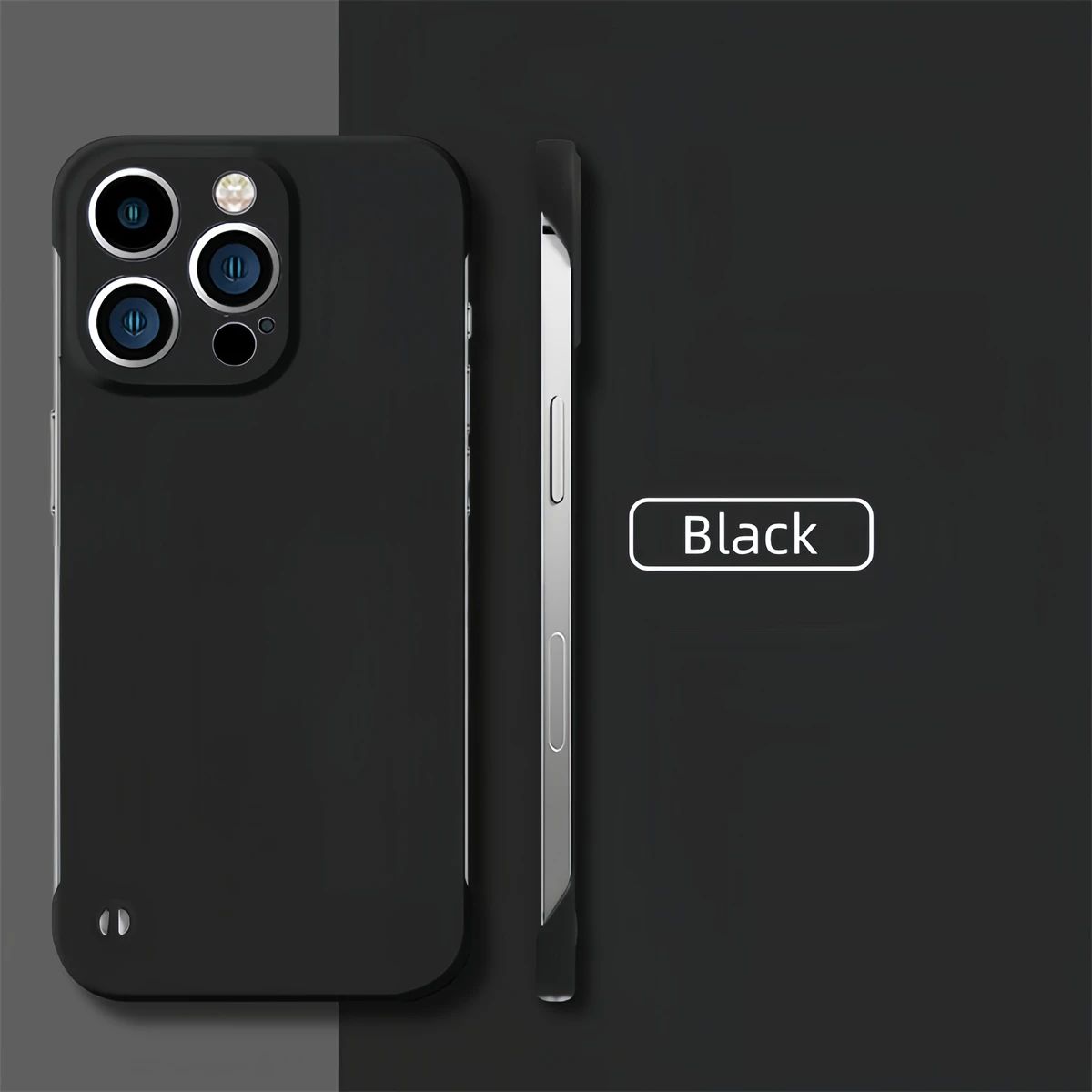 Sleek Ultra Thin Borderless Phone Case - Frameless Skin-Friendly Hard Matte Cover