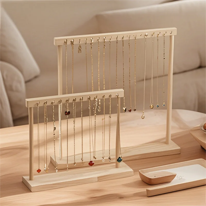 Wooden Jewelry Organizer Display Stand for Necklace, Earrings, and Bracelets – Countert... - SKU JDS00818 - UGI Packaging