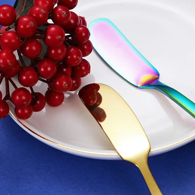 Butter Knife Cheese Cutter Stainless Steel Cheese Dessert Jam Knifes Kitchen Gadgets Cheese Grater Butter Spreader