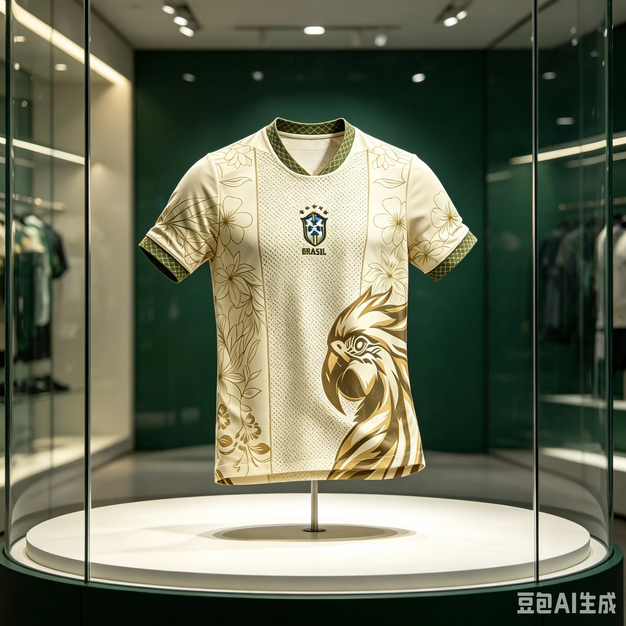 3D-gedrucktes Fußballtrikot geeignet für brasilianische Fans, für Männer und Frauen geeignet, atmungsaktiv, leichtes T-Shirt