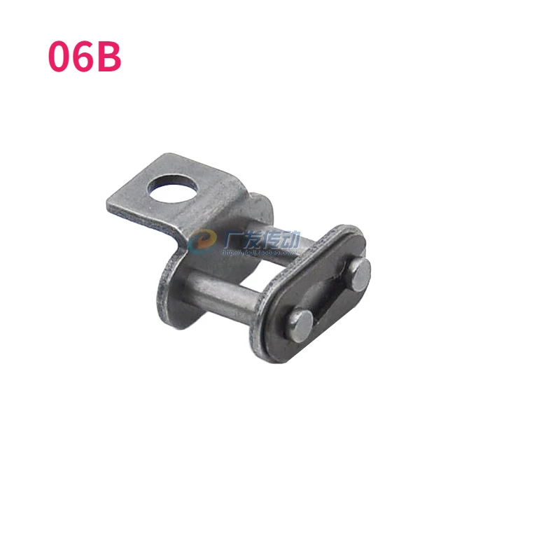 1pcs Full Buckle Chain Buckle Single-side Single-hole Bent Plate Conveyor Driving Chain 06B