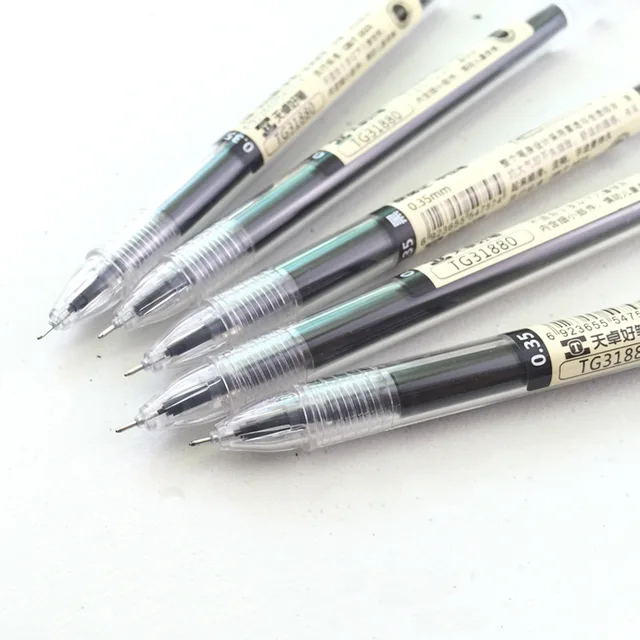 Japon stylo à pointe Fine 0.35mm noir bleu rouge encre Gel stylo à bille école bureau étudiant écriture papeterie approvisionnement 4 Japon stylo à pointe Fine 0.35mm noir bleu rouge encre Gel stylo à bille école bureau étudiant écriture papeterie approvisionnement 4