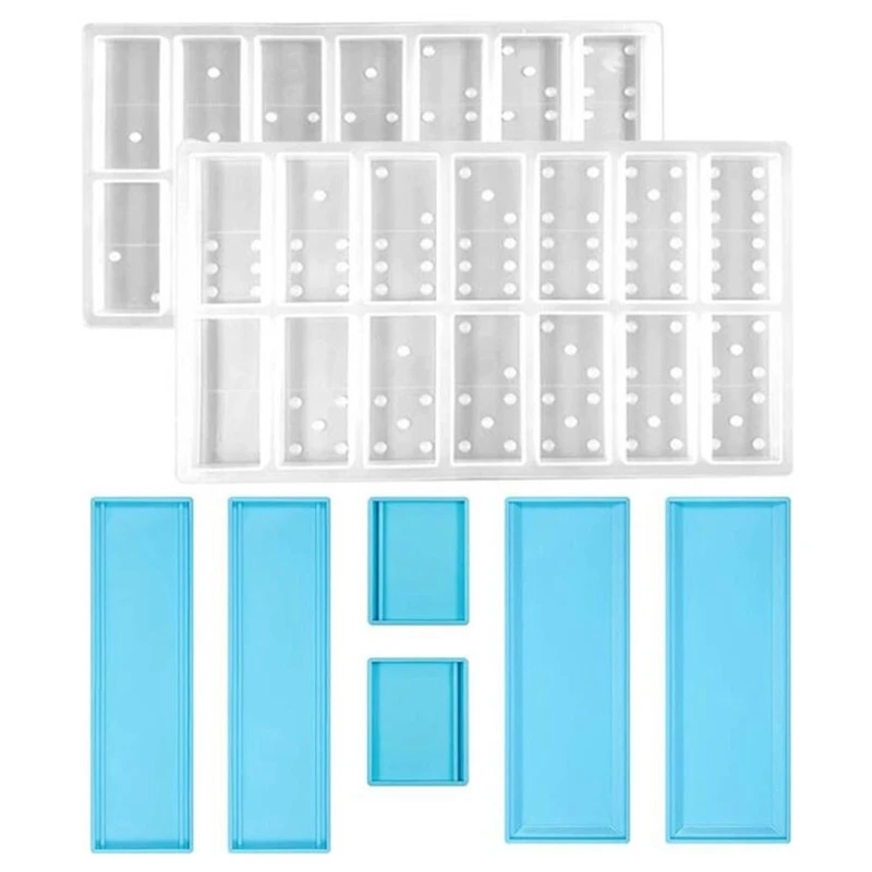 

Domino Box Silicone Mold And Domino Molds Set For Resin Casting, Epoxy Molds For DIY Domino Storage Box Resin Mold