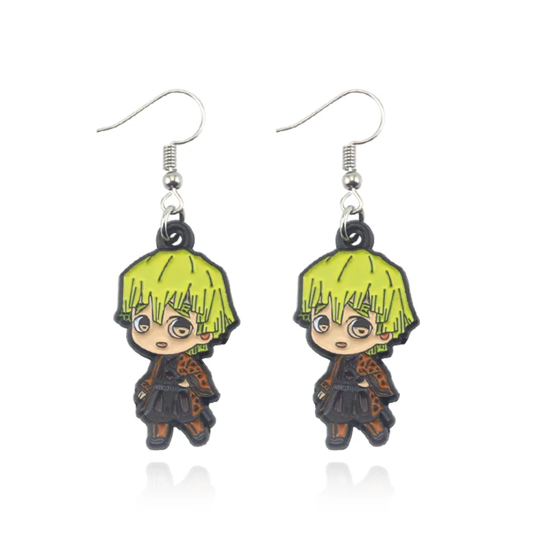 Anime Demon Slayer Earrings Cosplay Prop Kimetsu No Yaiba Tanjirou Kamado 1 Pair Character Roles Trendy Jewelry hoop earrings stud earrings drop earrings dangle earrings silver jewelry long earrings pendant earrings ear loops jewelry