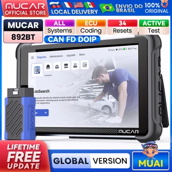 MUCAR 892BT CANFD DoIP Strumenti diagnostici per auto Tutti i sistemi Strumento di scansione automatica Codifica ECU Controllo bidirezionale Scanner OBD2 PK 689BT 1