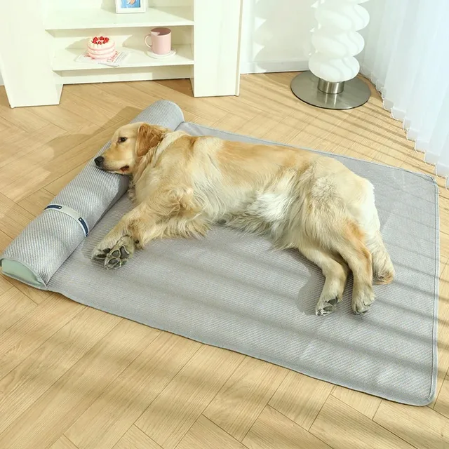 Cooling Bedding for Dogs Mat Pets Supplies Dog Beds Tiny Washable Bed Lie Outdoor House Cushion Mattress Large Pet Accessories 5