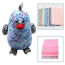  6pcs Handicraft Patchwork Fabrics Sewing Quilting Cotton Cloths DIY Floral Square Fabrics Hand Sewing Supplies 