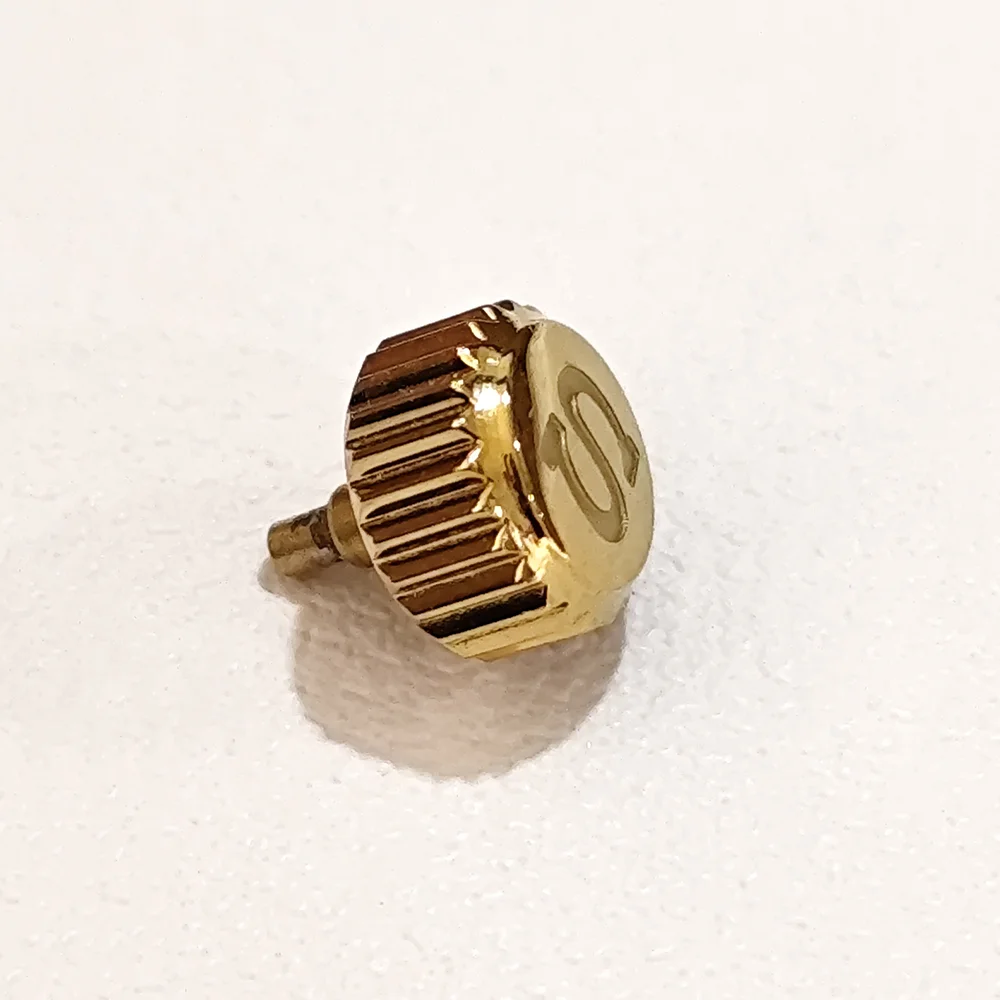Stainless Steel 'S' Logo Crown for Men's Watch - Screw-in Type Replacement Accessory