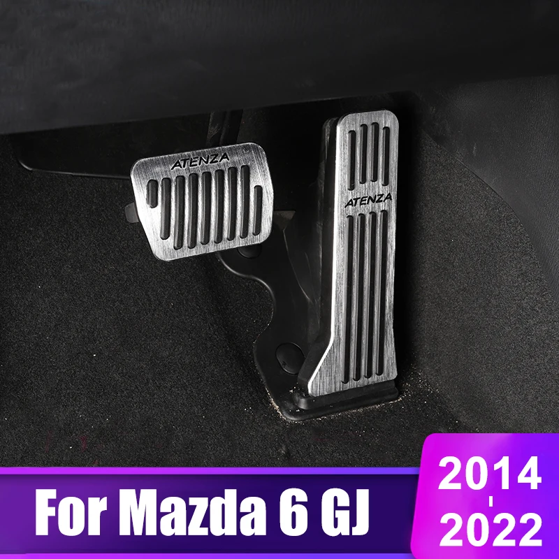 

Car Foot Pedal Accelerator Brake Pedals Pad Cover For Mazda 6 GJ Atenza 2014 2015 2016 2017 2018 2019 2020 2021 2022 Accessories