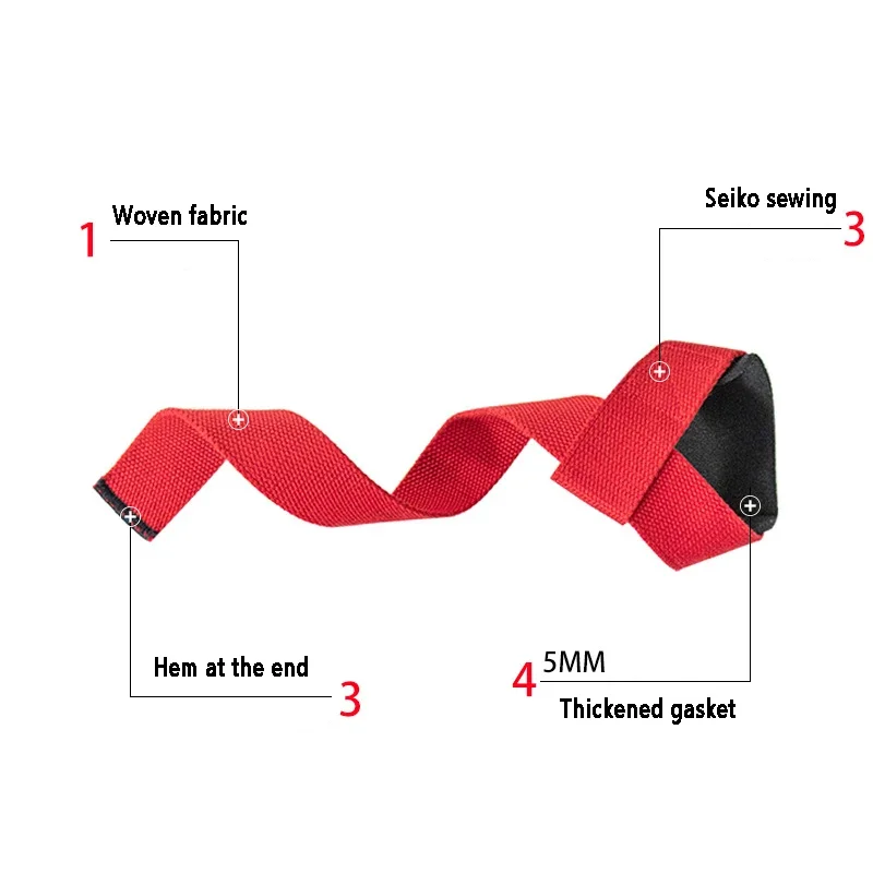 Bodybuilding Hand Grip Wrist Strap Gym Workout Dumbbell Weight Lifting Straps Crossfit Fitness Equipment Exercise Training Tool