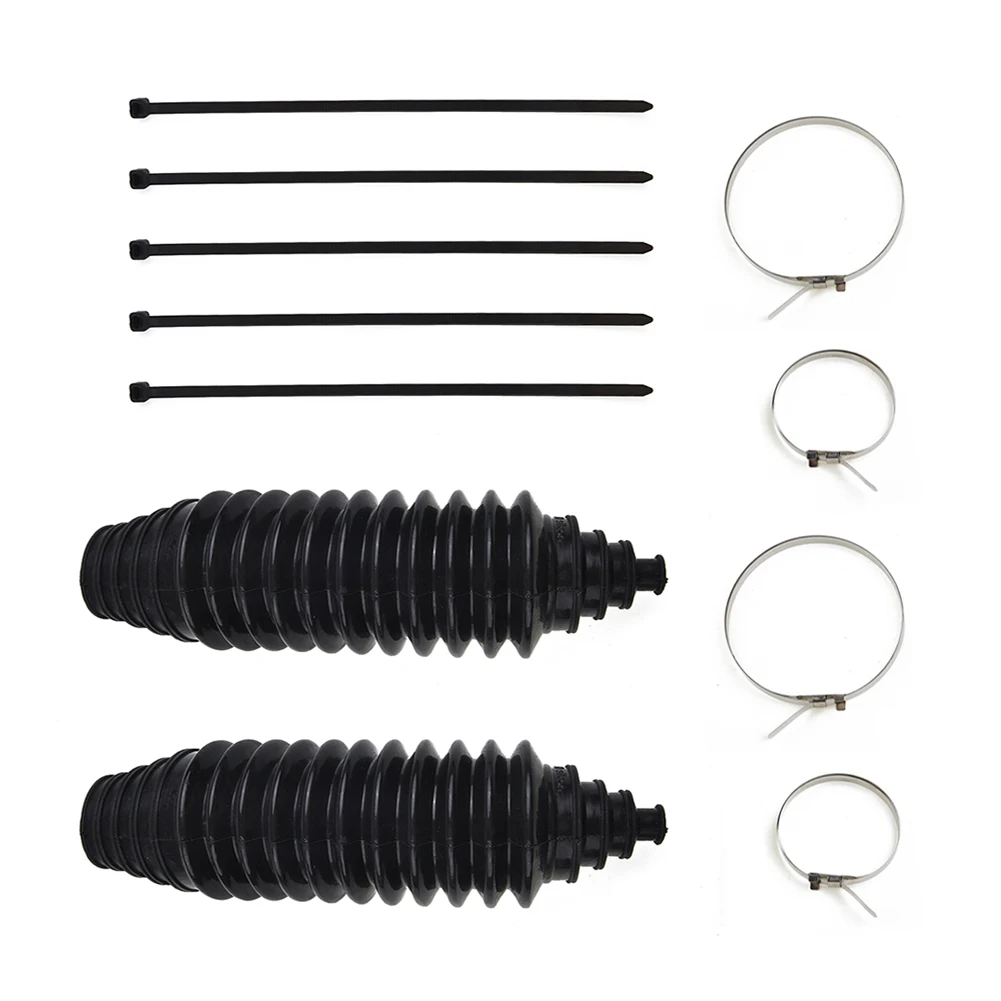 Universal Silicone Rack Pinion Steering Gaiter Pinion Boots + Cable Ties + Clamp Kit For Rack Steering Boot Gaiter And Boot steering rack repair kit