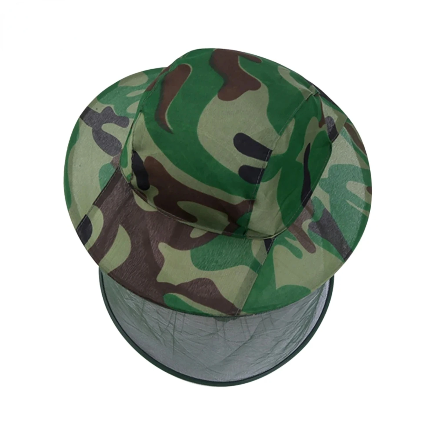 Camouflage Beekeeping Protective Bee Hat Insect Mosquito Net Mesh Face Fishing Hunting Outdoor Camping Fishing Face Mask Hat
