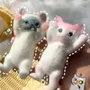 Novelty Slow Rebound Cat Doll Squeeze Toy Cartoon Colorful Simulation Cat Squeeze Toys Soft Mini Cat Fidget Toy for Kids 1