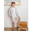 AP Boys SS24 Dressy Coordinates New Style Boys Fashion Blazer Cotton Children Overalls Kids Short Pants, #6606 4