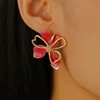 Boucles d'oreilles Vintage Double couche pétale de fleur minimaliste pour femmes, Chic coréen, fête de mariage, bijoux à la mode, cadeaux 2025