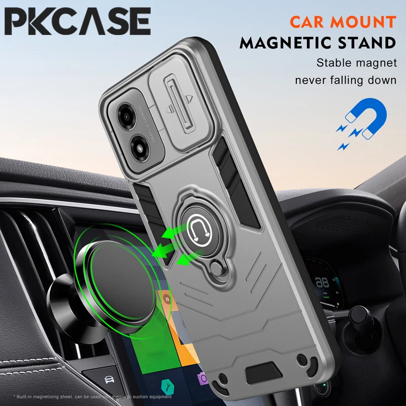 Shockproof Magnetic Stand Case for Motorola Devices - PKCASE