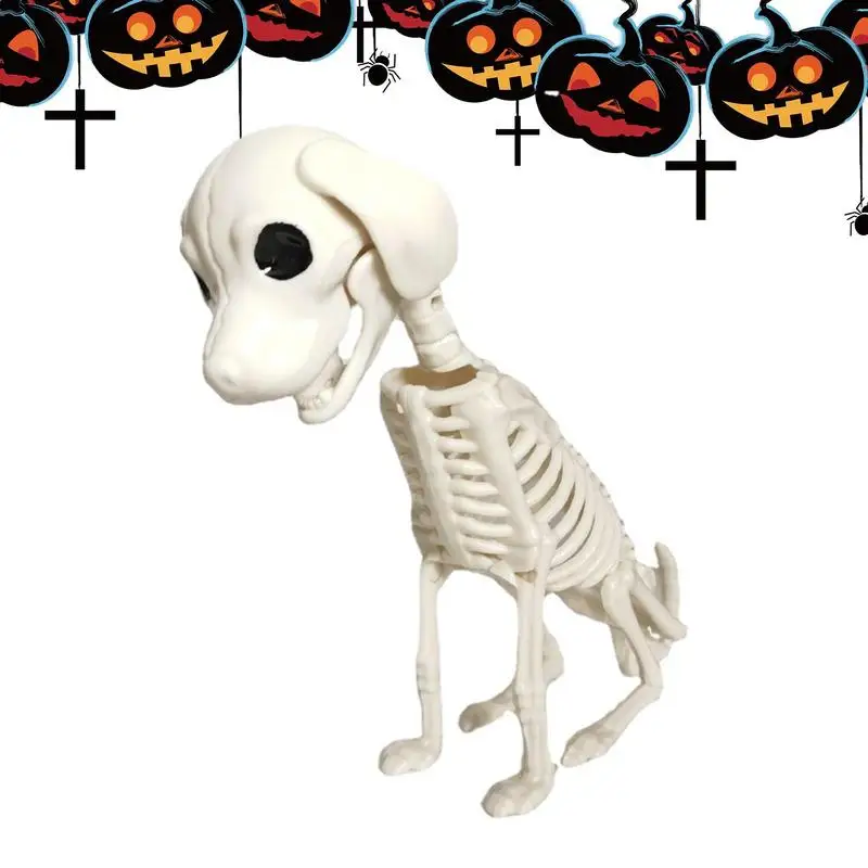 

Статуя черепа на Хэллоуин, скульптура скелета собаки, животное, двор, декор для гостиной, дома, подарок на Хэллоуин для