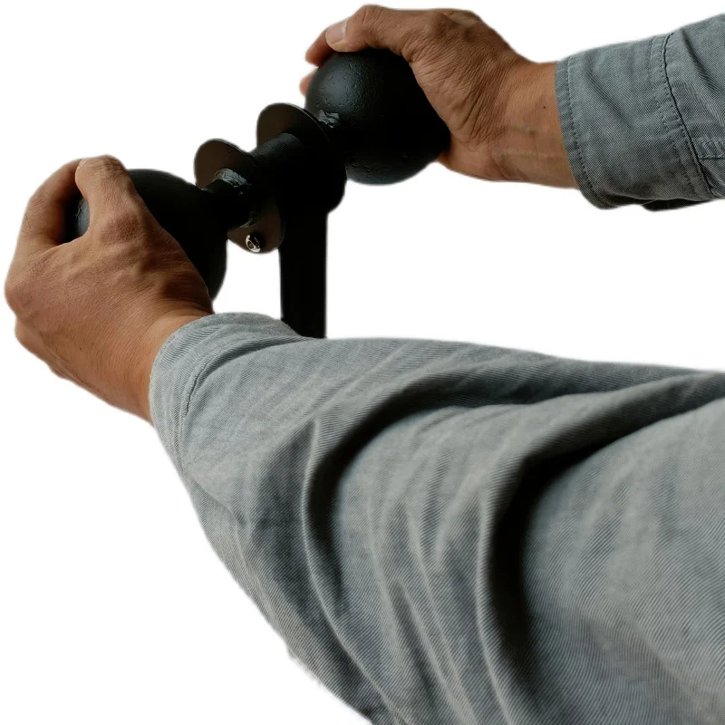 Rouleau De Poignet Pour Musculation - Barre En Acier Avec Corde Et Poignées En Mousse, Pour Renforcer Avant-bras Et Poignets