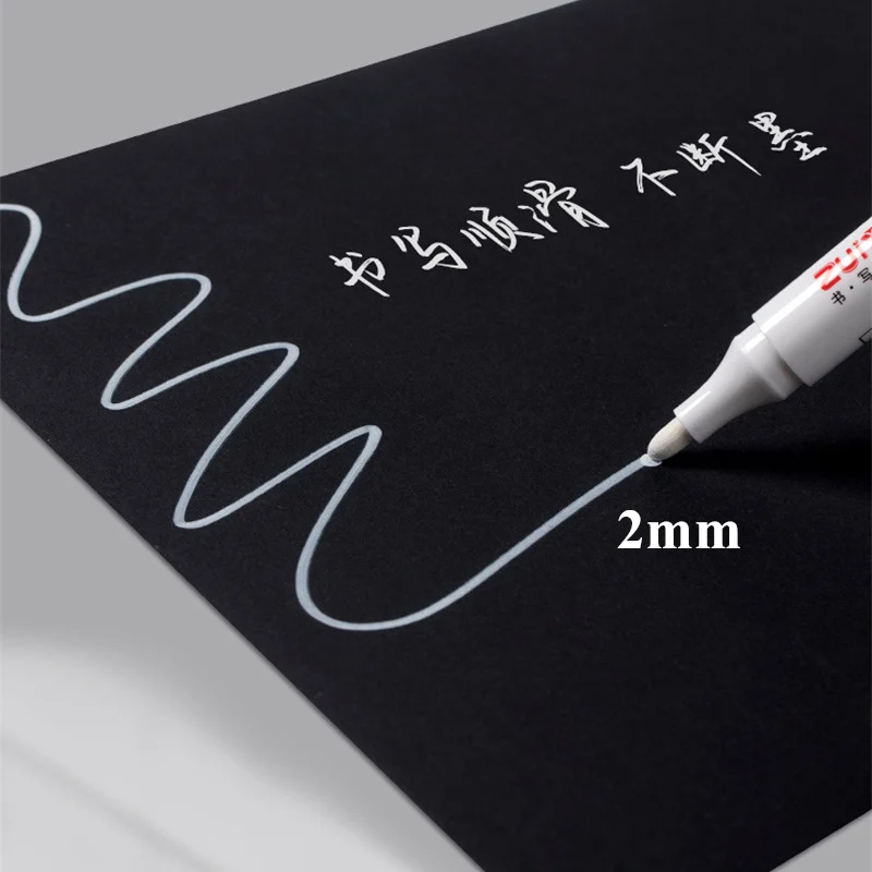 Permanent Marker Pens 1/3/5 Pcs 1.0mm 2.0mm Fast Drying Oily Waterproof Paint Tire Markers Graffiti Pens