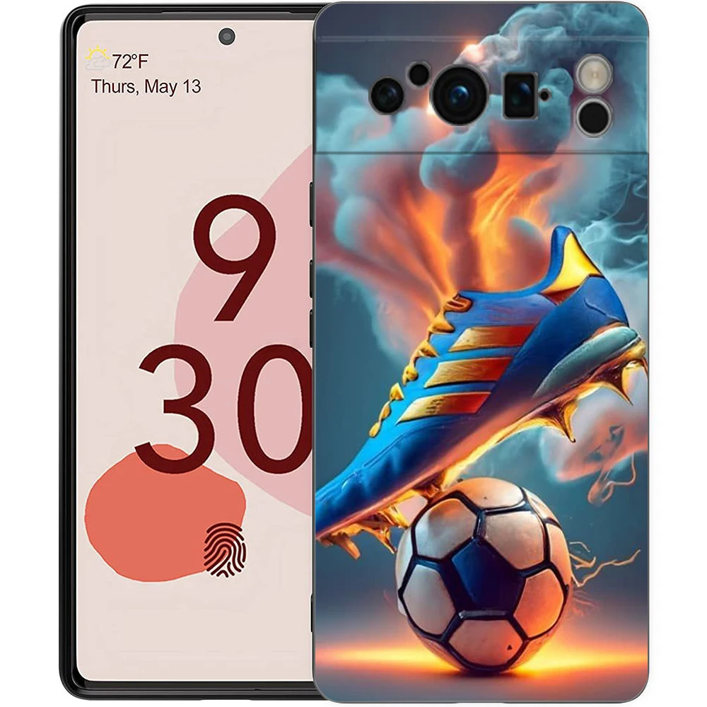 Premium Shockproof Football Design Phone Case Cover - Soft TPU Protective Shell