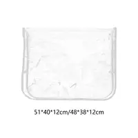 Chair Back Cover Clear Portable Lightweight Sturdy Chair Protect Cover Styling Chair for Hairdressing SPA Beauty Center Salon 1