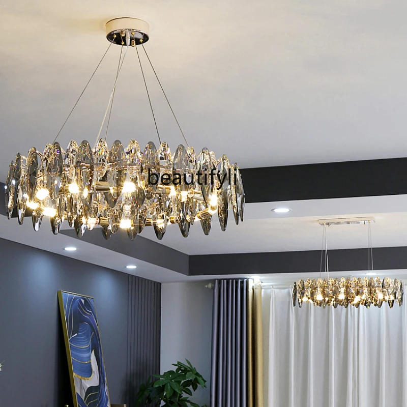 

CXH Light Luxury Living Room Crystal Chandelier Creative Personality High-End Atmospheric Bedroom Dining-Room Lamp