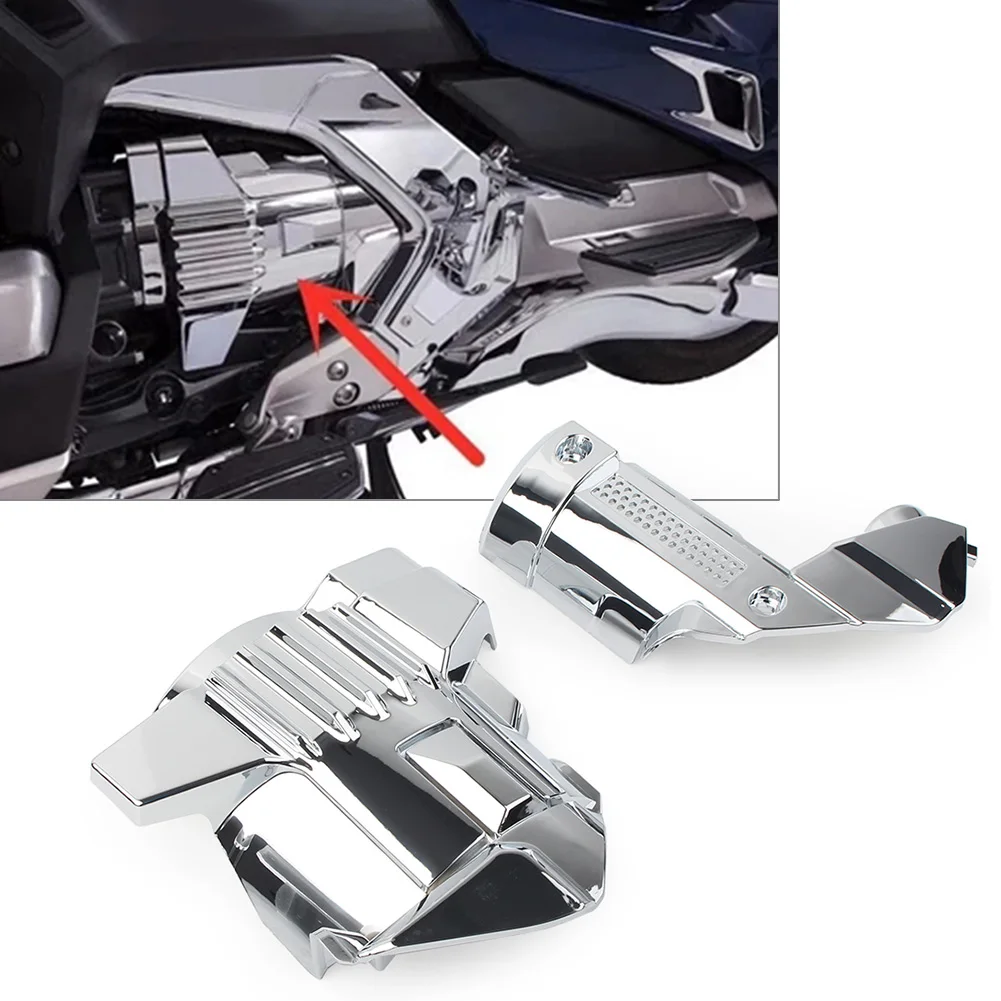 

2x Chrome ABS Motorcycle Engine Sides Decorated Covers Parts For Honda Gold Wing GL1800 2018 2019 2020 2021 Goldwing GL 1800
