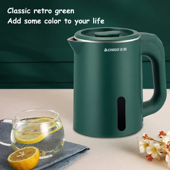 0.8L Electric Kettle Small Capacity 304 Stainless Steel Liner Teapot Hotel Dormitory Kettle Portable Travel Boil Water Pot 220V 1