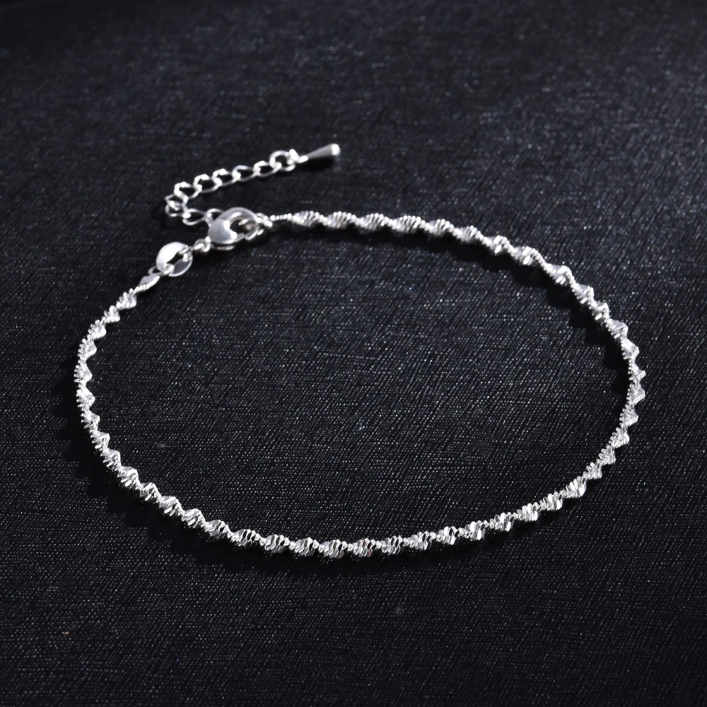 Silver Ankle Bracelet for silver anklet bracelet,ankle chains,fashion accessories Women Simple Fashion Anklet Foot Jewelry Chain Beach Gifts