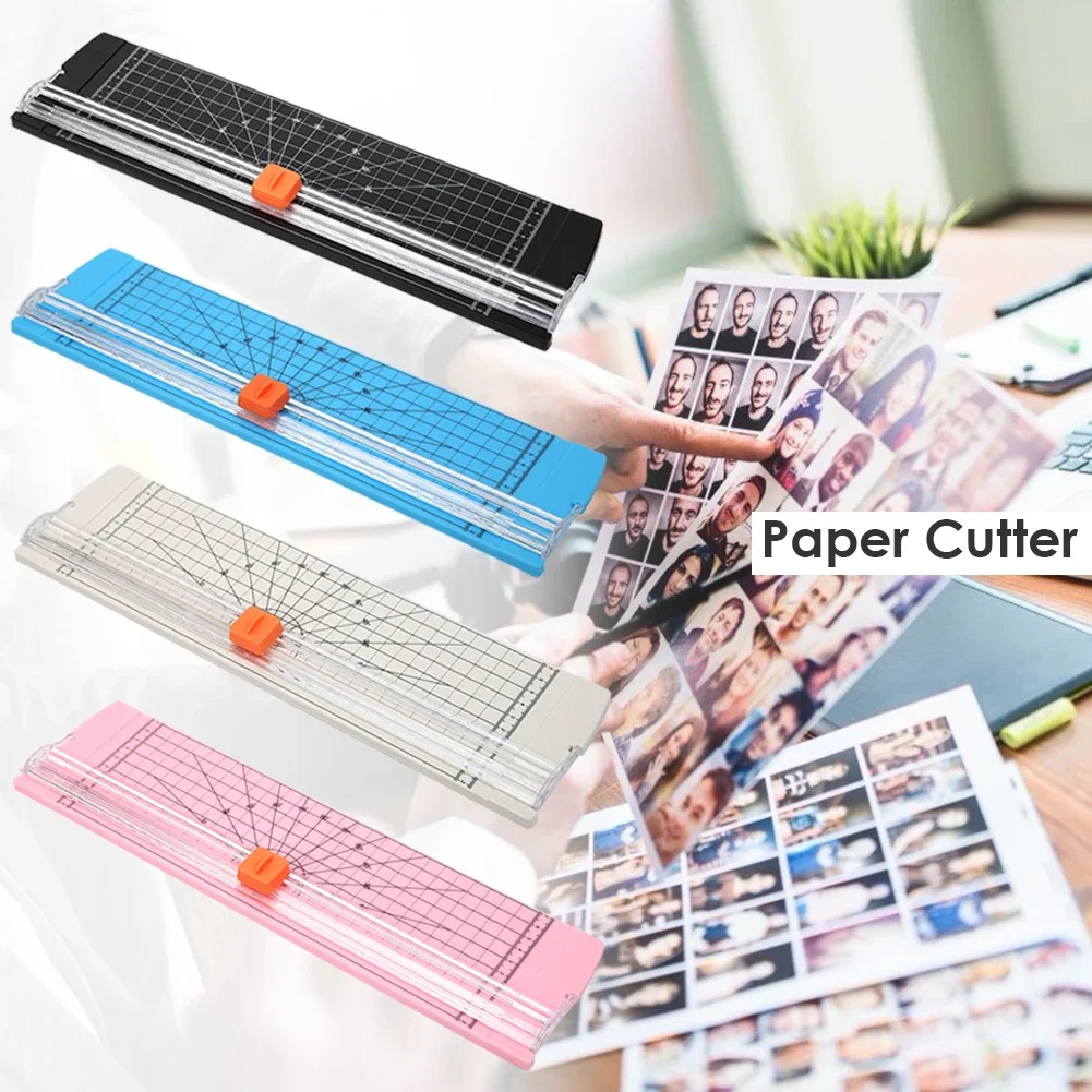 Plastic Base Portable A4 Paper Photo Trimmers Cutter Scrapbook Blade for Office