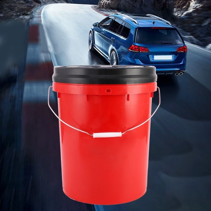 Car Wash Bucket Movable Car Wash Bucket Car Detailing Tool Multipurpose Mobile Wash Bucket