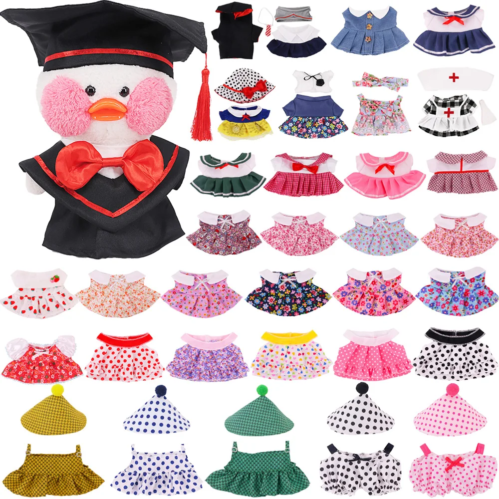 30cm Duck Doll Clothes Plush Toy Accessories