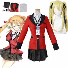 

Anime Meari Saotome Kakegurui Compulsive Gambler School Uniforms Set Cosplay Costumes Female School Uniform Girls Jk Uniform