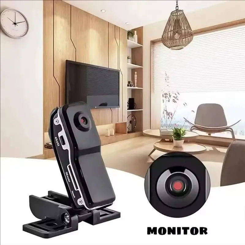 Portable Mini HD DV Camera Body Camcorder Mount Video Recorder Nanny Security Cam Sports DVR Webcam for Home Office Security - Image 2