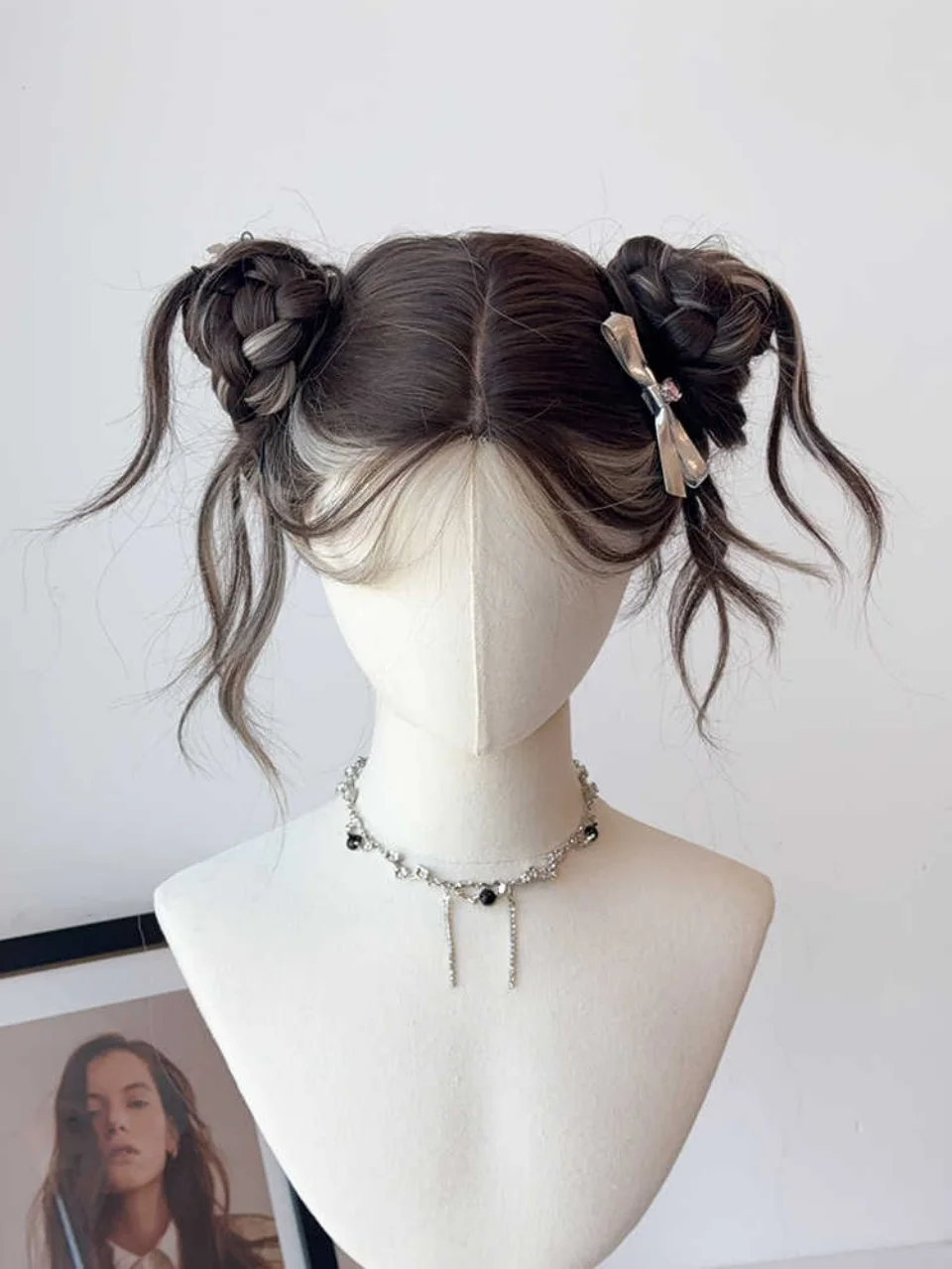 Brown Synthetic Wavy Wig for Women