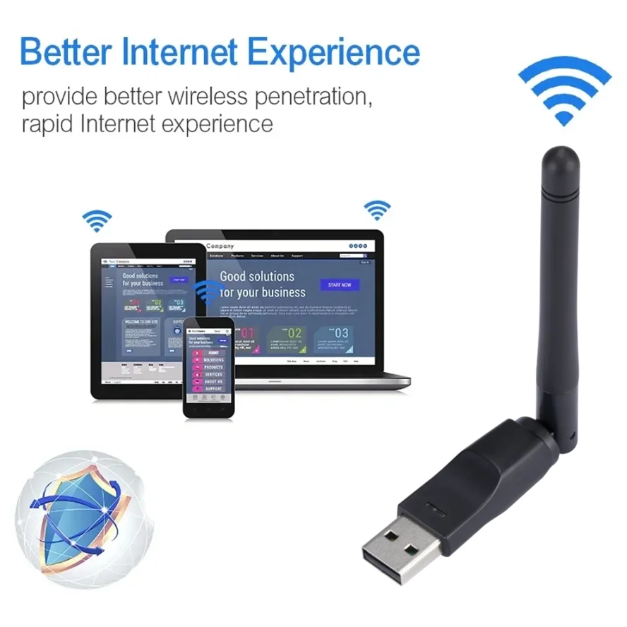 WiFi Adapter 150Mbps MT7601 USB for PC laptop Windows