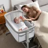 Baby Bassinet Bedside Sleeper,All Mesh Bedside Bassinet for Newborn Infant with Comfy Mattress, 7 Height Adjustable Bedside Crib 1
